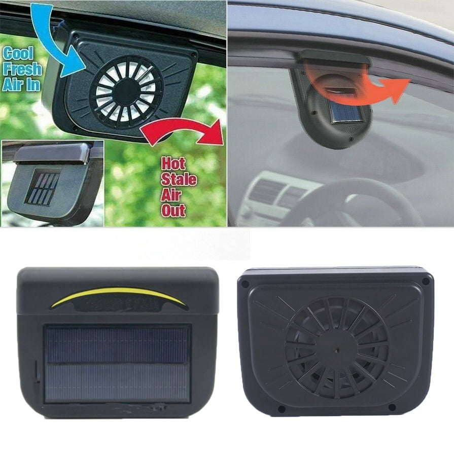 Solar Powered Car Window Windshield Auto Air Vent Cooling Fan Cooler Radiator Walmart Canada