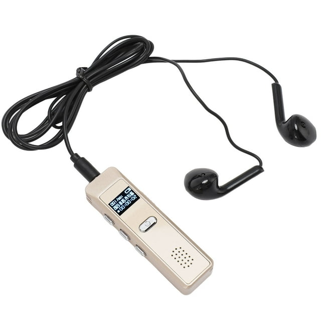Grabadora Activada Por Voz, Reproductor MP3 Multifunción Grabadora De Voz Digital Operación Simple Reducción De Ruido HD Para Entrevistas Para Conferencias