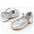 thumbnail image 4 of Girls Snow Queen Queen Heel Shoes Wedding Toddler Flower Glitter Dress Shoes (Little/Big Kid), 4 of 6
