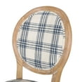 thumbnail image 5 of Christopher Knight Home 7-Piece French Country Extendable Dining Table with Upholstered Chairs, Natural+Blue Plaid, 5 of 16