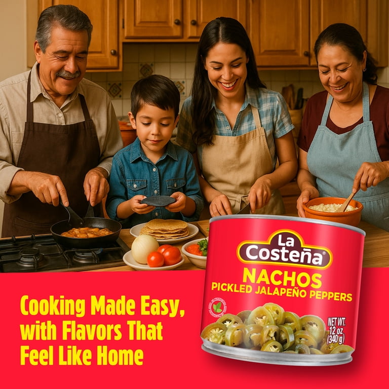 La Costeña Pickled Jalapeño Nacho Slices Multi Pack 24 Units Easy