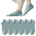 thumbnail image 6 of FAZVAOO No Show Socks for Women Cotton Non Slip Mesh Thin Socks,Blue 6 Pairs, 6 of 9