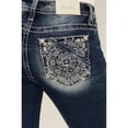 thumbnail image 2 of Miss Me Women's Medium Wash Mid Rise Paisley Embroidered Bootcut Jeans - M9140B 30W x 34L, 2 of 4