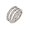 Silver, variant on Minimalist Geometry Triple Layers Wrap Adjustable Band Rings for Women Stainless Steel Textured Twist Open Statement Finger Band Stacking Rings Dainty Jewelry