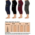 thumbnail image 2 of Summer Sports Leggings for Women Yoga Pants Hollow Out High Waist Capri Workout Tights Gray 4XL, 2 of 2