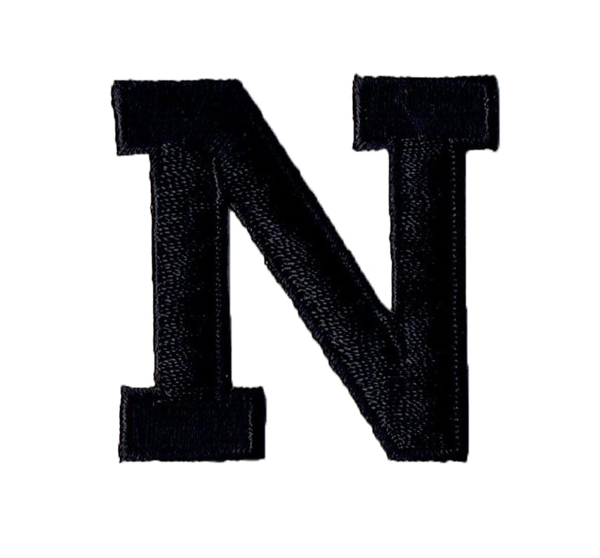 Alphabet Letter - N - Color Black - 2