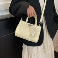 thumbnail image 3 of Bolsos de mano sencillos e informales con diseño de nicho para mujer, nuevo estilo 2025, bolso de hombro moderno y de moda, bolso de mensajero con textura de alta calidad., 3 of 5