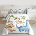 thumbnail image 3 of Manfei Kawaii Blue Dinosaur Bedding Comforter Set, Cartoon Animal Twin Comforter Sets, Teens Boys Girls Kids Reversible Bedding Set, Super Cozy Room Decor, 2pcs, 3 of 9