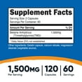 thumbnail image 6 of Nutricost Betaine Anhydrous Capsules 1500mg, 120 Capsules, 60 Servings - Health Supplement, 6 of 6
