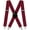 05 X-back (Red), variant on Mens Suspenders X-Back 2" Wide Adjustable Solid Straight Heavy Duty Clip Suspenders for Men Women
