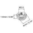 thumbnail image 2 of 50pcs M2  Metric 304 Stainless Steel Hexagon Hex Nut Silver Tone, 2 of 3