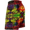 thumbnail image 4 of CROPD Men's Quick Dry Board Shorts Psychedelic Trippy Summer Beach Shorts Bathing Suits, 4 of 6