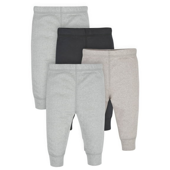 Gerber Baby Boys Active Pants, 4-Pack, (Newborn - 24 Months)