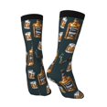thumbnail image 3 of Goofa Cigar Printed Men's Crew Socks, Soft Durable Breathable Moisture-Wicking with Odor Control Cotton socks, 3 of 9
