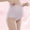 Gray, variant on Maternity Pregnancy Panties Solid Color Cotton Plus Size Adjustable High Waist Belly Support Late Trimester Briefs