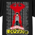 thumbnail image 2 of My Hero Academia Izuku & All Might Silhouette Crew Neck Short Sleeve Men's Black T-shirt-3XLB, 2 of 3