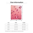 thumbnail image 2 of Pink Diamonds Fallen Lightweight Plush Fuzzy Cozy Soft Blankets 80"X60", 2 of 5