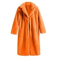 thumbnail image 6 of Karight Women's Colorblock Sherpa Coat Winter Thick Faux Patchwork Medium Length Coat With Added Velvet, 6 of 6