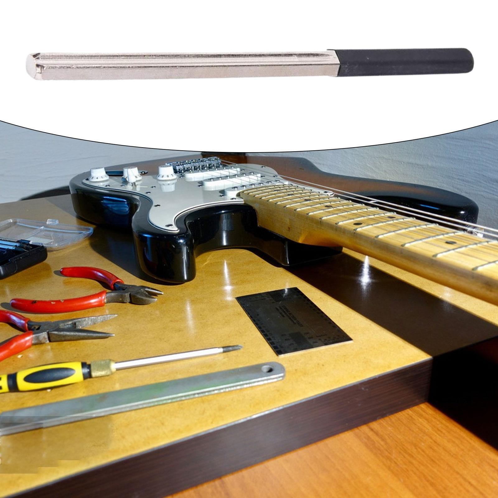 LeeQinersw Guitar Fret End Dressing File 3 Edges Polishing Repair Luthier Tool for Electric