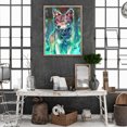 thumbnail image 1 of Cuadros Decorativos Diamante pintura 5D taladro redondo completo mosaico DIY lobo luminoso Kit arte decoración del hogar Ndcxsfigh Nuevos Originales, 1 of 8