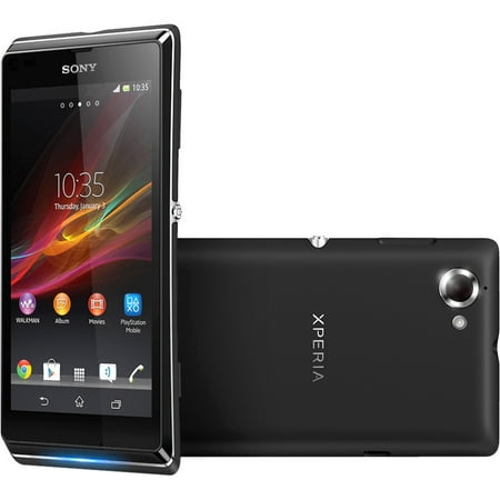 Sony Mobile Sony Xperia L C2104 8 GB Smartphone, 4.3" LCD 480 x 854, Dual-core (2 Core) 1 GHz, Android 4.1 Jelly Bean, 3.9G, Black