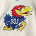 thumbnail image 4 of Men's Colosseum Cream Kansas Jayhawks 2.0 Lace-Up Pullover Hoodie, 4 of 4