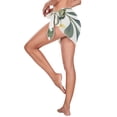 thumbnail image 2 of Bee Flowers Women Coverups Beach Cover Up Chiffon Swimsuit Bikini Wrap Short Skirt Beach Slit Tie Waist, 2 of 8