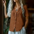 thumbnail image 5 of TGSLY Lace Crochet Trim Placket Tops for Women Notched V Neck Short Sleeve Blouses Loose Fit Dressy Casual Full Button Front Solid Color Tshirts XL, 5 of 7