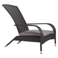 thumbnail image 3 of Coconino Wicker Outdoor Lounge Chair, Black, 3 of 7
