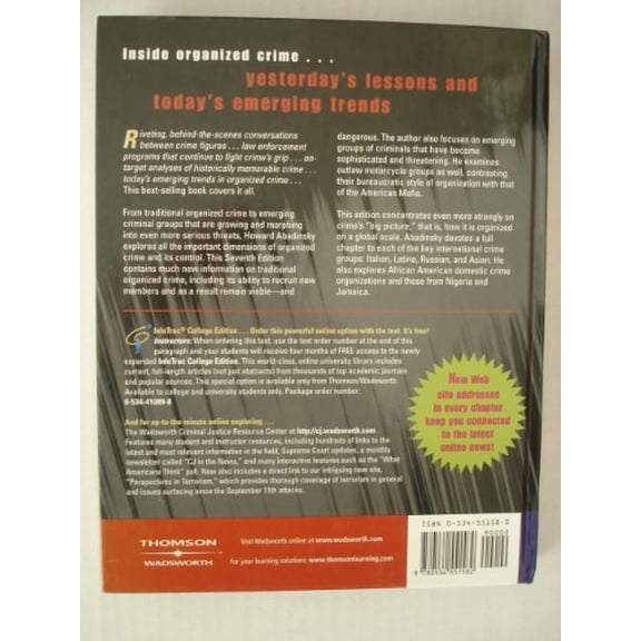 Pre-Owned Organized Crime (Hardcover) 0534551580 9780534551582