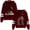 Red, variant on Arijit Singh Pocketless men's and women's trendy pattern casual long sleeved hooded sweatshirt
