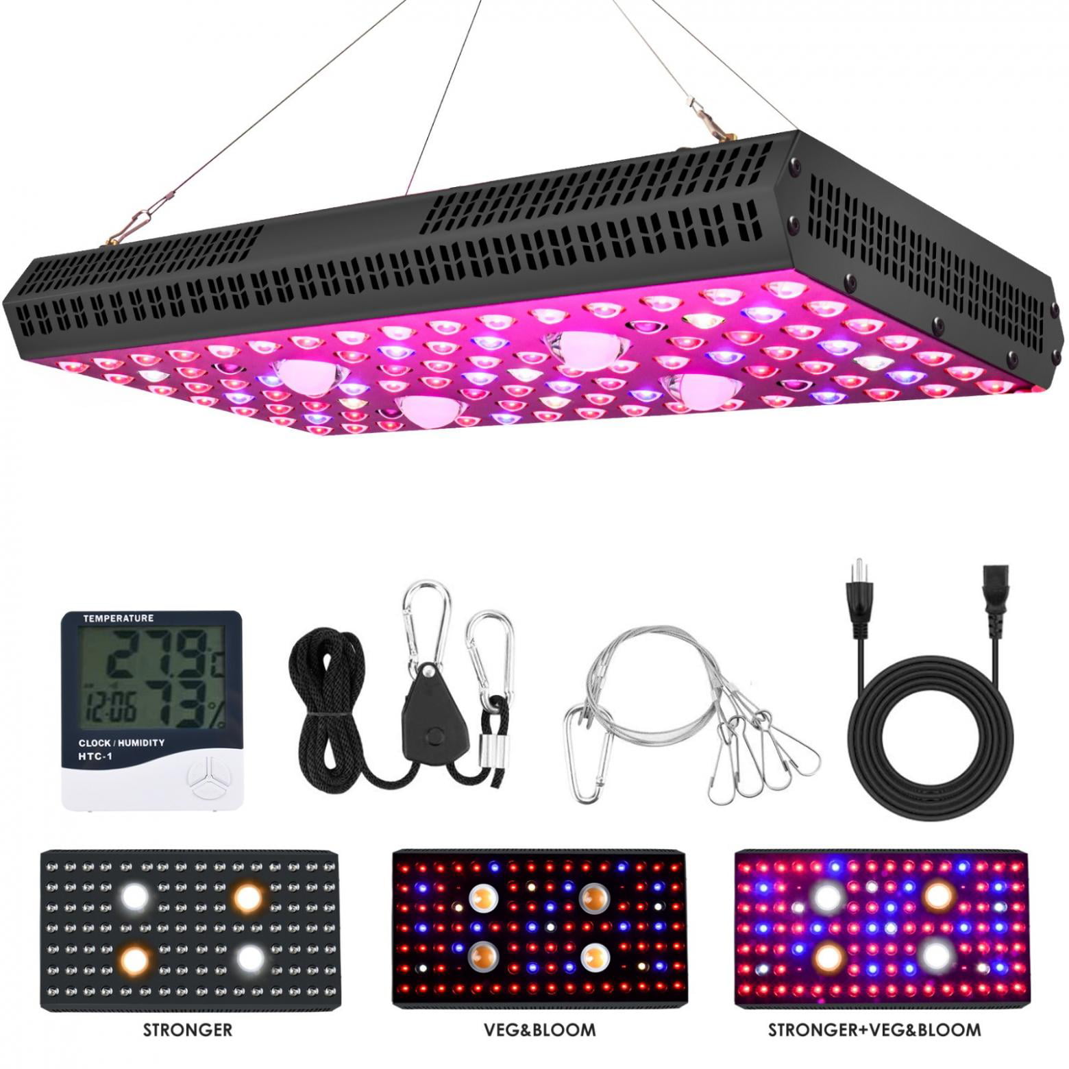 WILLS Cree COB Full Spectrum Grow Lights for Indoor with LED Grow Lights 1000W 