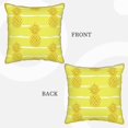 thumbnail image 3 of Kll Gold Pineapple Decorative Throw Pillow Covers Velvet Soft For Couch Sofa Bedroom Living Room Outdoor -16"X16", 3 of 8