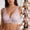 Pink, variant on Women's Front Closure Rabbit Ear Cup Bra Ultra Thin Breathable Lace Wireless Push Up Anti Sagging Soft Support Comfortable Daily Wear Bralette Beige M