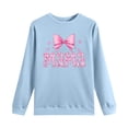 thumbnail image 4 of Women's Mama Printed Crewneck Sweatshirt Long Sleeve fashion Graphic Casual Pullover Tops for Daily Wear (L, Light Blue), 4 of 5
