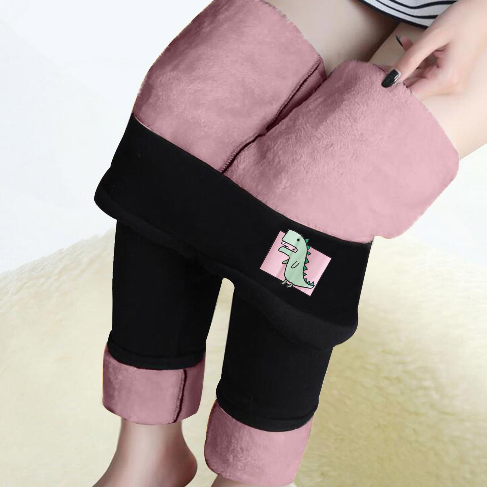 MIDCKE Fleece Lined Leggings for Women Thermal Tights Winter Workout Warm Baggy Long Pants High