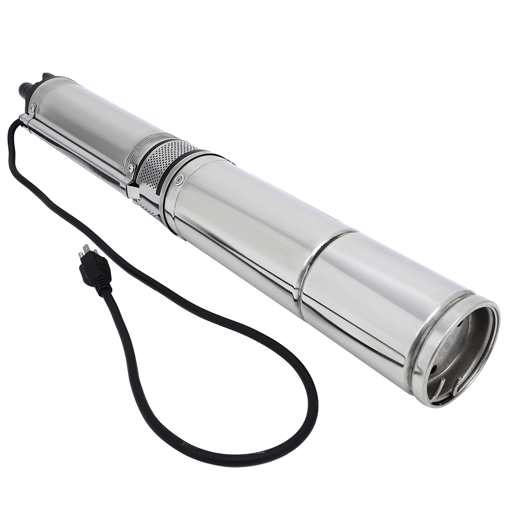 1/2 HP Submersible Well Pump 164ft 110V 25GPM Stainless Steel , AUTOMUTO Deep Well Water Pump for Home Usage and Industrial with Garden Hose Adapter