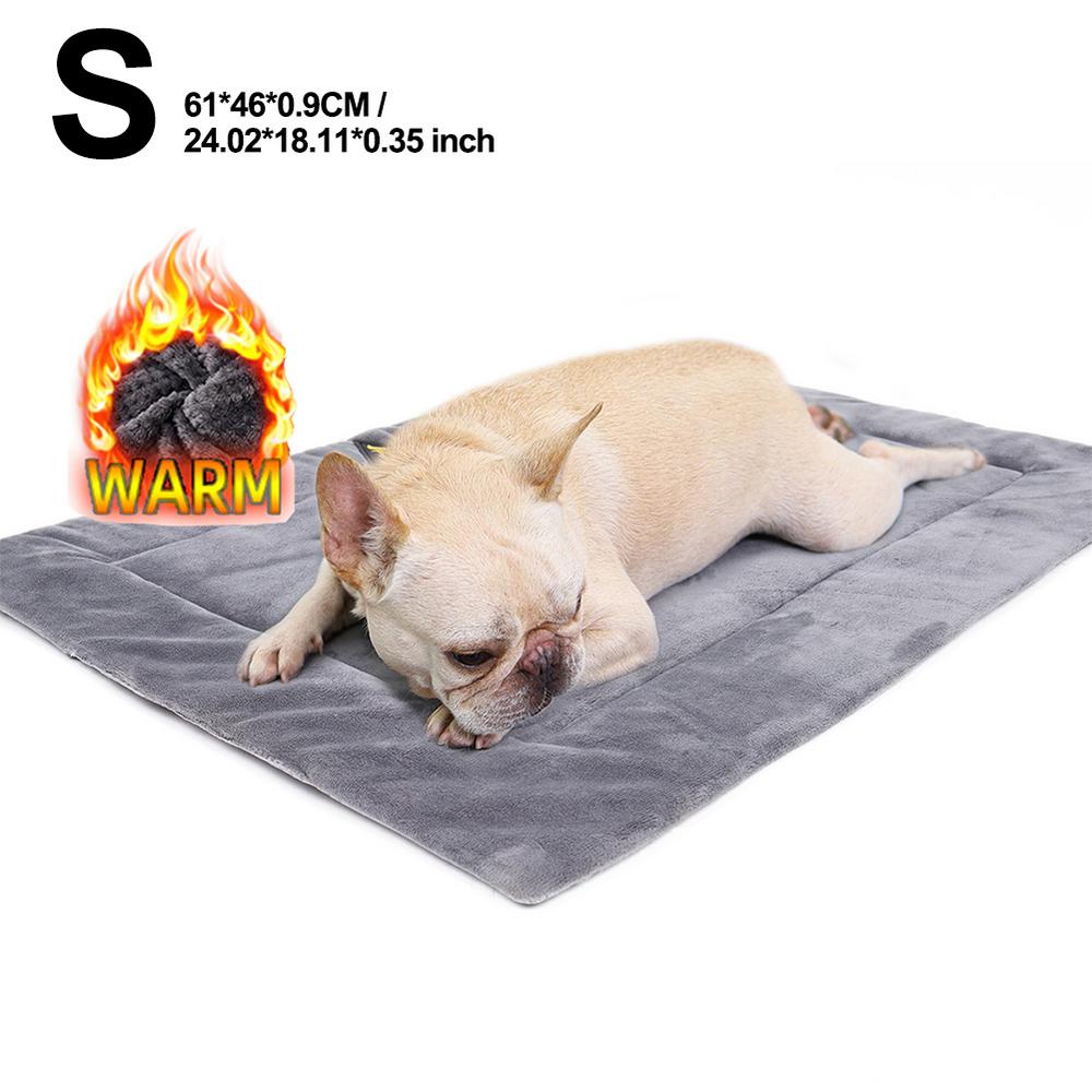 Kaigelin Warming Cat Mat Insulation Dog Crate Mat Cat Furniture Beds Anti Slip Cold Weather Pet Beds for Indoor Outdoor Cats Dogs Houses safety