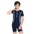 thumbnail image 4 of Povozer Boys Swimsuit Boy Swimwear Rash Guard Bathing Suit Kids Swimsuit Set(Blue,7-8Y), 4 of 6