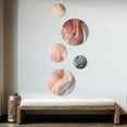 thumbnail image 3 of Designart "Vibrant Dance Orange and Blue IV" Minimalism Metal Wall Art Set of 5 Piece, 3 of 5