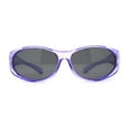 thumbnail image 2 of Womens Rhinestone Polarized Oval Fit Over Sunglasses Purple Black, 2 of 4