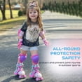 thumbnail image 5 of Kids Knee Pads Elbow Pad Guards Set Multi Sports Roller Skates Skateboarding Mountain Inline Biking BMX Skating Cycling Bicycle Scooter Rock Climbing, 5 of 9