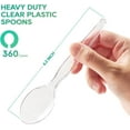 thumbnail image 2 of 360 Count 6.2 Inch Clear Plastic Spoons Heavy Duty, Solid and Durable Premium Bulk, Suitable for Catering, Parties, Events and Everyday Use, 2 of 4