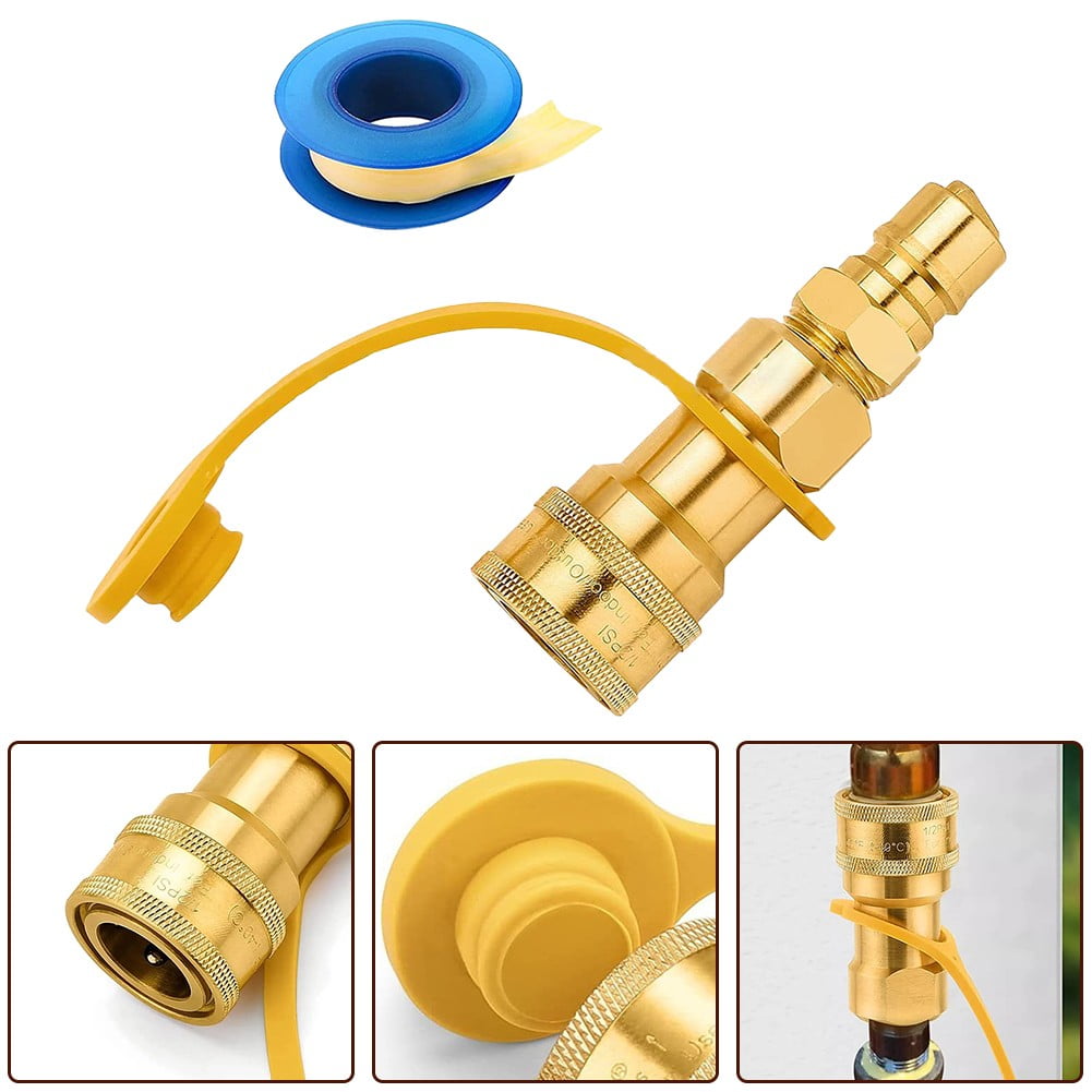 1/2" Qdd for Lp Gas Quick Connect Fittings with Male Insert , Natural Gas Propan