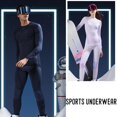 thumbnail image 2 of TQEHS Conjunto de ropa interior térmica para hombres y mujeres para deportes de esquí al aire libre en invierno, parte superior e inferior cálidas., 2 of 6