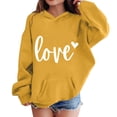 thumbnail image 2 of EnJoCho Teen Girls Hoodies Oversized Pullover Sweatshirt Graphic Printed Top Pocket Detail Casual Streetwear Loung𝖾wear Fall Winter Clothes Sweater Jacket Alternative Apparel, 2 of 5