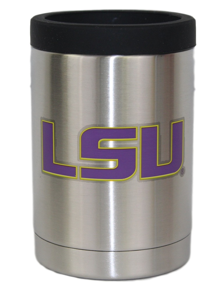 LSU Tigers NCAA Stainless Steel Insulated 12oz Jacket with Seal by Gametime Sidekicks