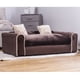 thumbnail image 4 of Sofá cama para mascotas moots Furry Pet Lounge, con estructura de madera, cojín ergonómico con funda extraíble, cuenta con cordones en los reposabrazos e incluye almohadas de peluche esponjosas, 4 of 10