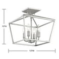thumbnail image 7 of Townsend 4-Light Ceiling Light in Satin Nickel, 7 of 7