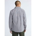 thumbnail image 3 of Free Assembly Men's Button Front Poplin Oxford Shirt with Long Sleeves, Sizes XS-3XL, 3 of 5